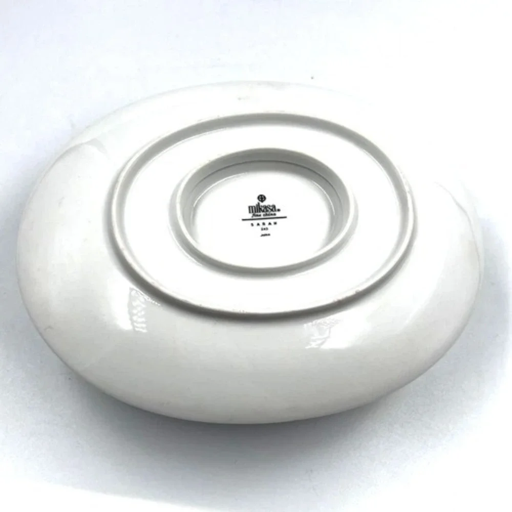 Mikasa Vintage Gravy Boat Bowl On Plate‎ Set Daisy Pattern China Piece